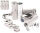Luftschlangen „metallic-silber“ 3er Pack