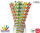 Papier-Trinkhalme, gestreift 25er Pack