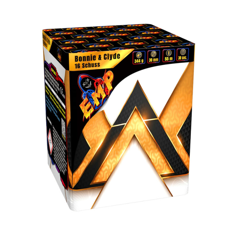 Jetzt Bonnie & Clyde 16-Schuss-Feuerwerk-Batterie ab 23.75€ bestellen