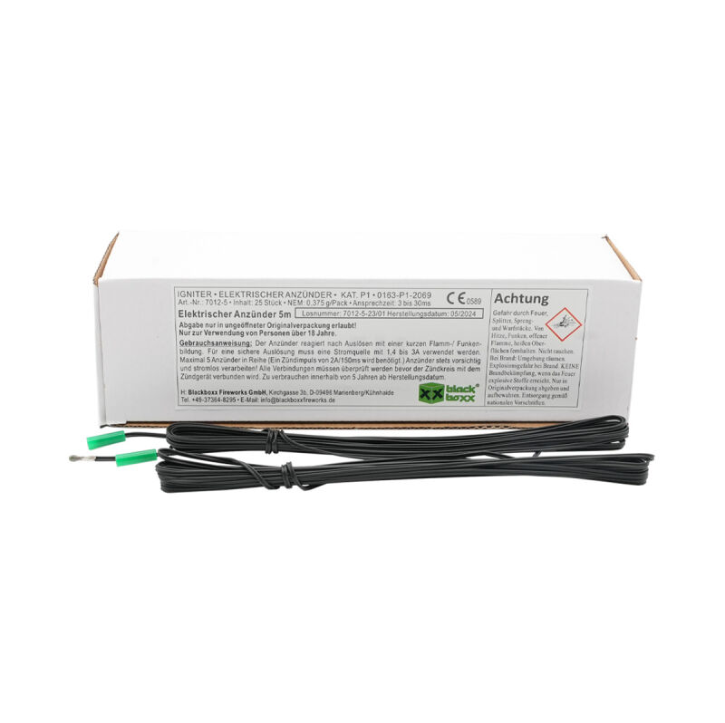 Jetzt Elektrische Anzünder 5m (25er Pack) ab 83.99€ bestellen