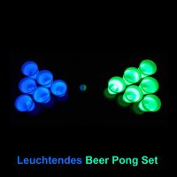 Leuchtendes Beer Pong Set, blau/grün