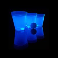 Leuchtendes Beer Pong Set, blau/grün