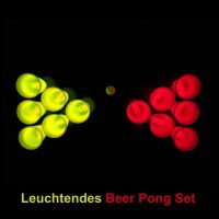 Leuchtendes Beer Pong Set, rot/gelb