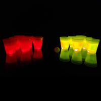 Leuchtendes Beer Pong Set, rot/gelb