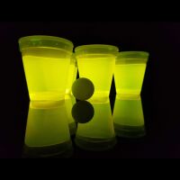 Leuchtendes Beer Pong Set, rot/gelb