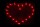 Lichterbild "Herz" Rot