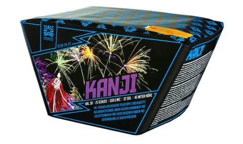 Kanji 25-Schuss-Feuerwerk-Batterie