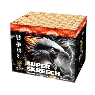 Super Skreech 80-Schuss-Feuerwerk-Verbund