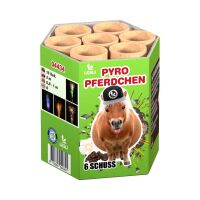 Pyro Pferdchen 6-Schuss-Feuerwerk-Batterie