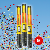 Deutschlandregen 50cm Papierflitter 5er Bundle