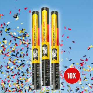 Deutschlandregen 50cm Papierflitter 10er Bundle