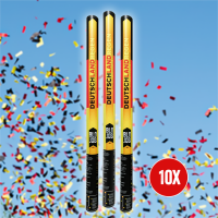 Deutschlandregen 80cm Papierflitter 10er Bundle
