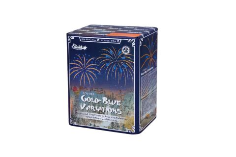 Gold-Blue Variations 20-Schuss-Feuerwerk-Batterie