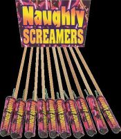 Naughty Screamers 10 Crackling-Pfeif-Raketen