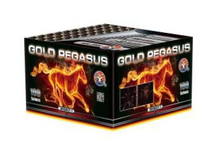 Gold Pegasus 100-Schuss-Feuerwerk-Batterie