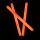 Monster-Knicklicht 1 Stk. Orange