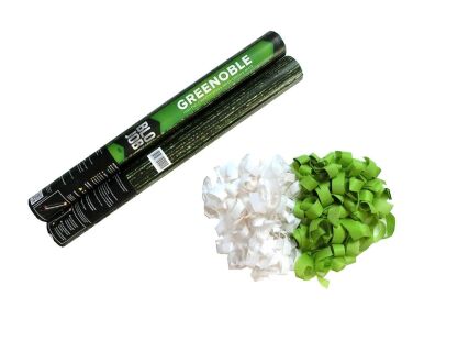 Greenoble 50cm Papierflitter grün-weiß