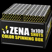Zena Color Spinning Box 100-Schuss-Feuerwerkverbund...