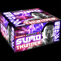 Sumo Thunder 144-Schuss-Feuerwerkverbund (Stahlkäfig)