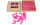 Papier Flitter - Pink 1kg (Pappschachtel)