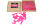 Papier Flitter - Pink 1kg (Pappschachtel)