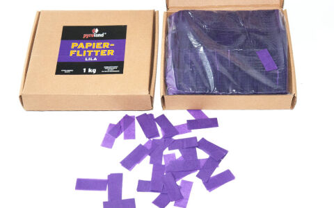 Papier Flitter - Lila 1kg (Pappschachtel)