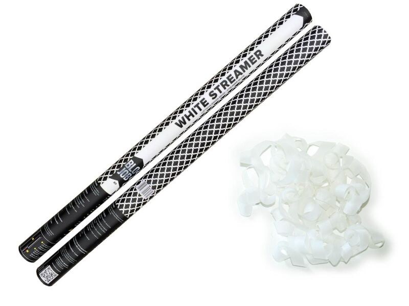 Jetzt White Streamer 80cm Papierstreamer weiß ab 4.49€ bestellen