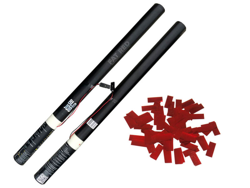 Jetzt Fat Red 80cm elektrisch (Black Label) Metallicflitter dunkel-rot ab 1.91€ bestellen