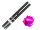 Shrink Pink 80cm elektrisch (Black Label) Metallicflitter pink