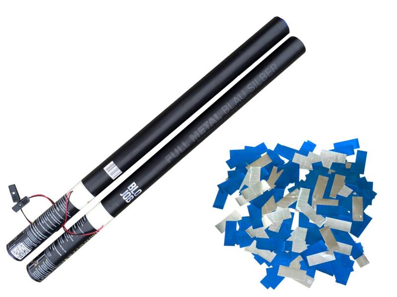 Jetzt Full Metal blau-silber 80cm elektrisch (Black Label) Metallicflitter ab 10.19€ bestellen