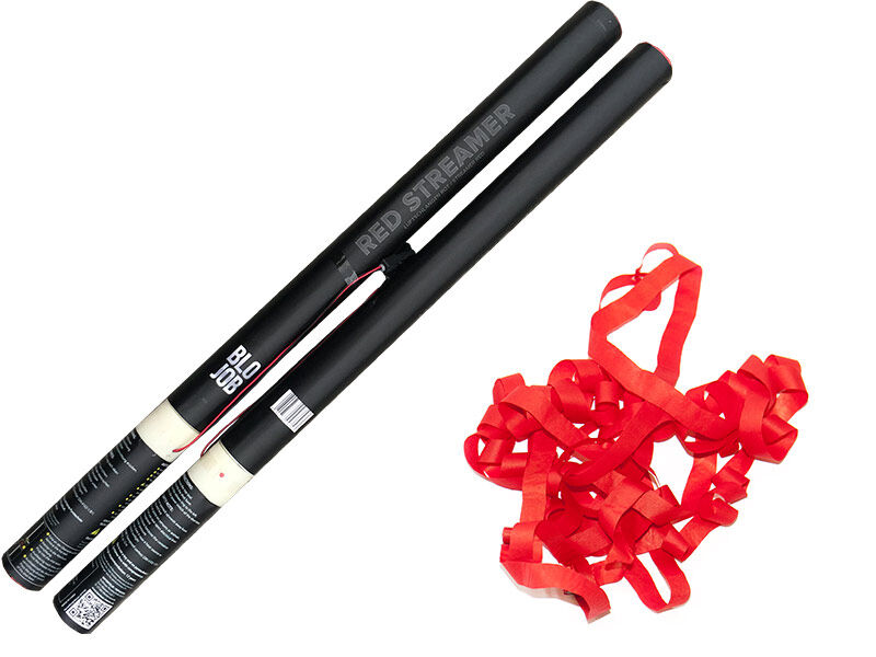Jetzt Red Streamer 80cm elektrisch (Black Label) Papierstreamer rot ab 7.64€ bestellen