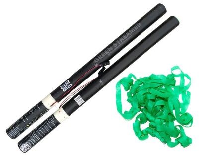 Green Streamer 80cm elektrisch (Black Label) Papierstreamer grün