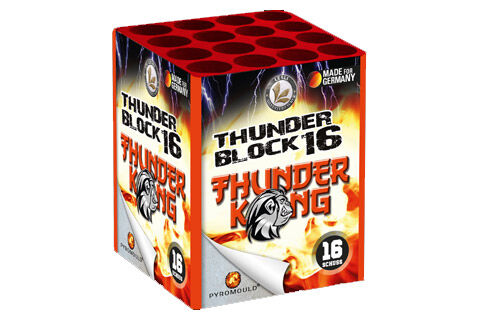 Thunderblock 16 16-Schuss Blitzknall-Batterie 4er Pack (Stahlkäfig)