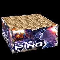 Prezident Piro 144-Schuss-Feuerwerk-Batterie (Stahlkäfig)