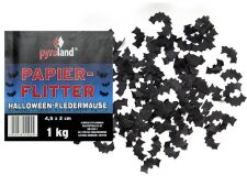 Papier Flitter - Halloween-Fledermäuse 1kg (Pappschachtel)