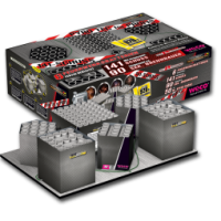 Pyro Tec für Profis 141-Schuss-Feuerwerkverbund