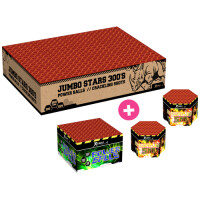 Jumbo Stars 300-Schuss-Feuerwerkverbund