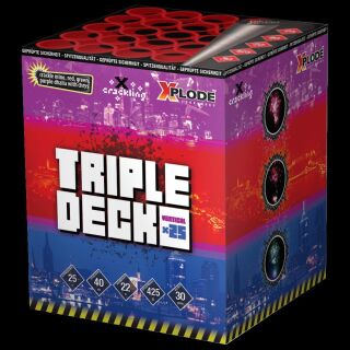 Triple Deck 25-Schuss-Feuerwerk-Batterie