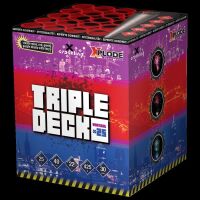 Triple Deck 25-Schuss-Feuerwerk-Batterie 4er Pack