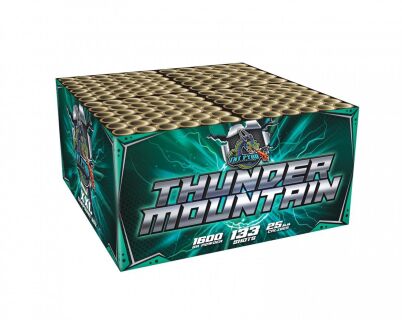 Thunder Mountain 133-Schuss-Feuerwerkverbund