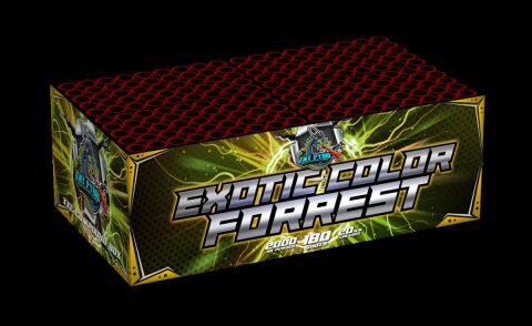 Exotic Color Forrest 180-Schuss-Feuerwerkverbund