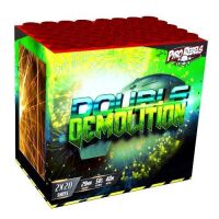 Double Demolition 20-Schuss-Feuerwerk-Batteriesortiment 6er Pack (Stahlkäfig)