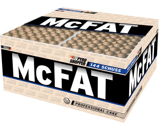 McFAT 144-Schuss-Feuerwerkverbund (Stahlkäfig) McFAT 144-Schuss-Feuerwerkverbund (Stahlkäfig)