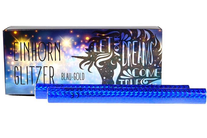 Jetzt Einhornglitzer Blau/Gold 45s ab 13.99€ bestellen