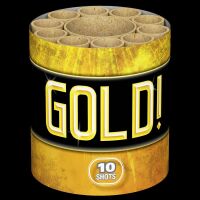 Gold! 10-Schuss-Feuerwerk-Batterie