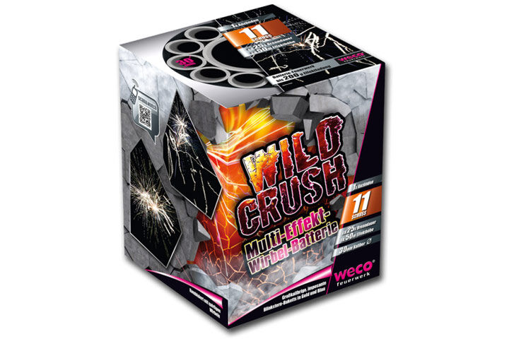 Wild Crush 11-Schuss-Feuerwerk-Batterie