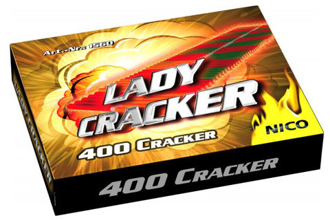 NICO Lady-Cracker, 400er 400 Cracker 400 Cracker, gebunden zu 10 Knallketten.