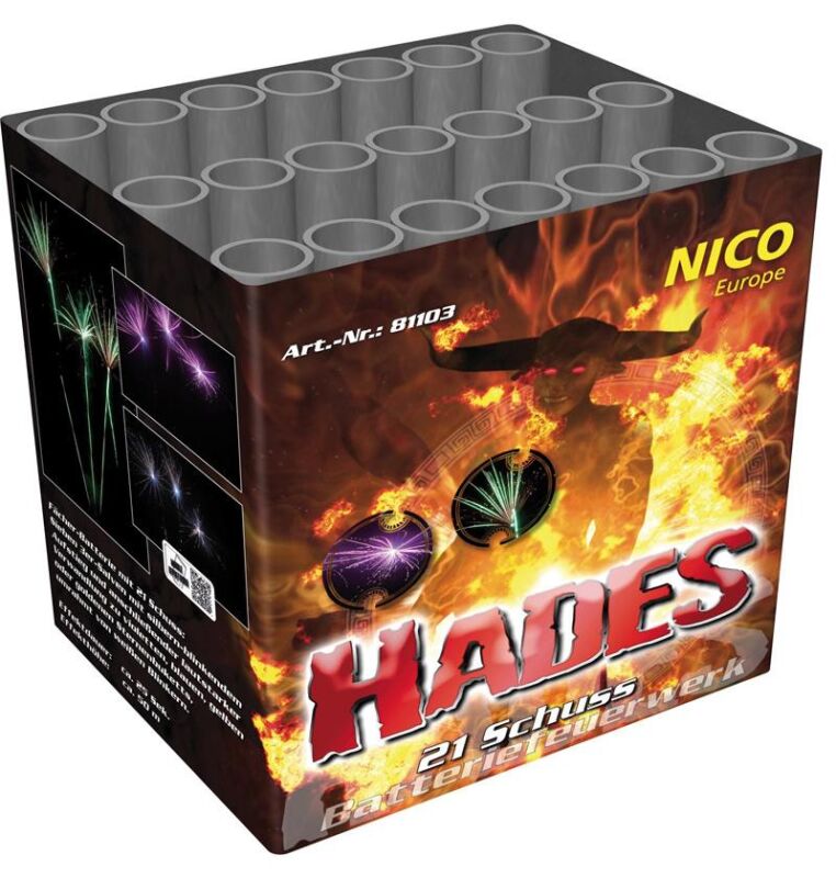 Hades 21-Schuss-Feuerwerk-Batterie