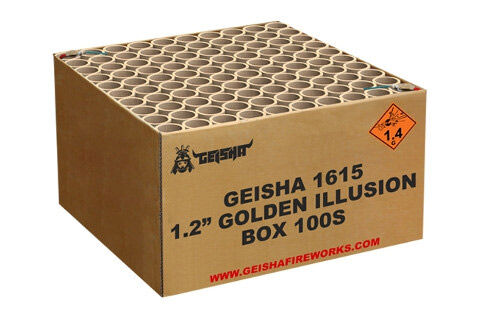 1,2" Golden Illusion 100-Schuss-Feuerwerk-Batterie
