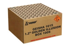1,2 Golden Illusion 100-Schuss-Feuerwerk-Batterie